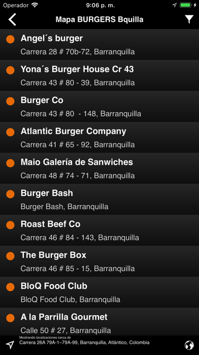Burger Map Colombia screenshot 2