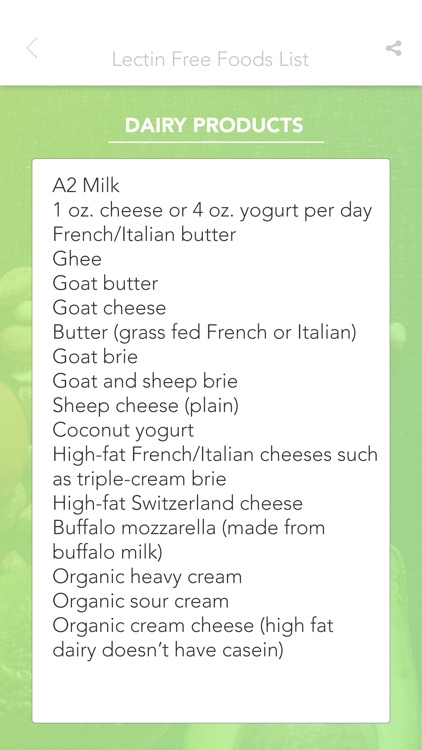Lectin Free Lists & Diet screenshot-3