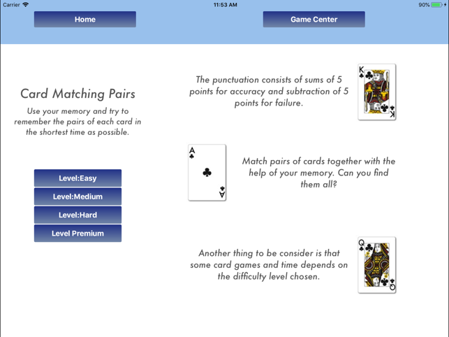 Card Matching Pairs