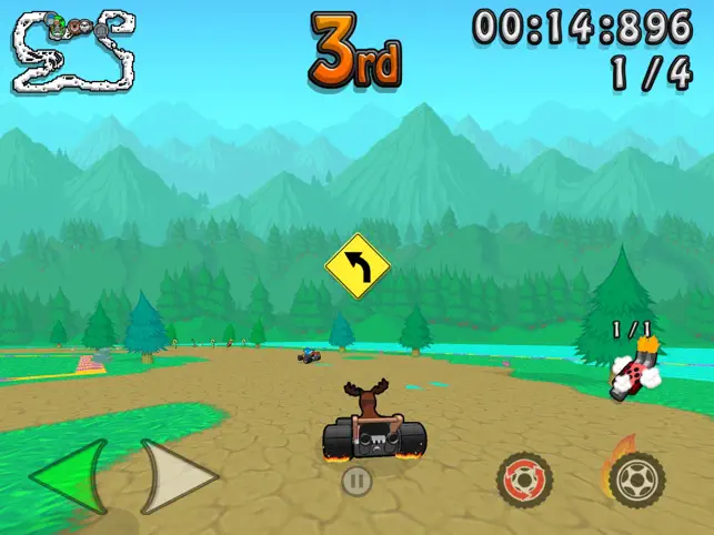 Bildschirmfoto 1 Wacky Wheels HD Kart Racing iphone