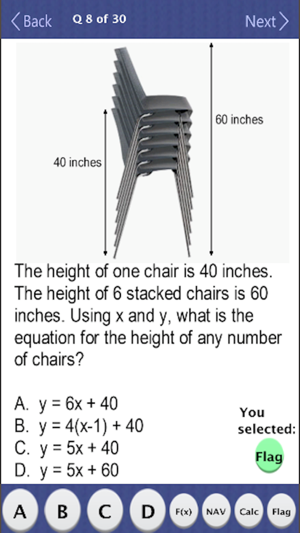 FL FAS Algebra I Practice Test(圖4)-速報App