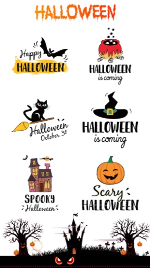 Emoji Halloween Party Stickers