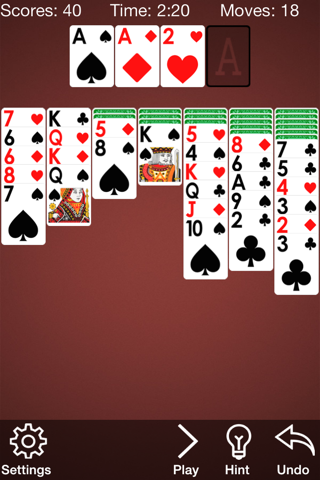 A¹ Yukon Solitaire Card Game screenshot 2