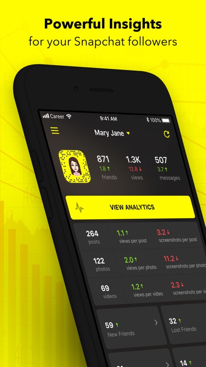 Fire Stats for Snapchat