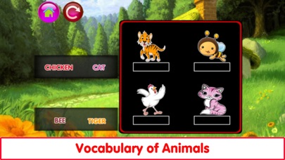 Matching Vocab Animals & Fruit screenshot 2