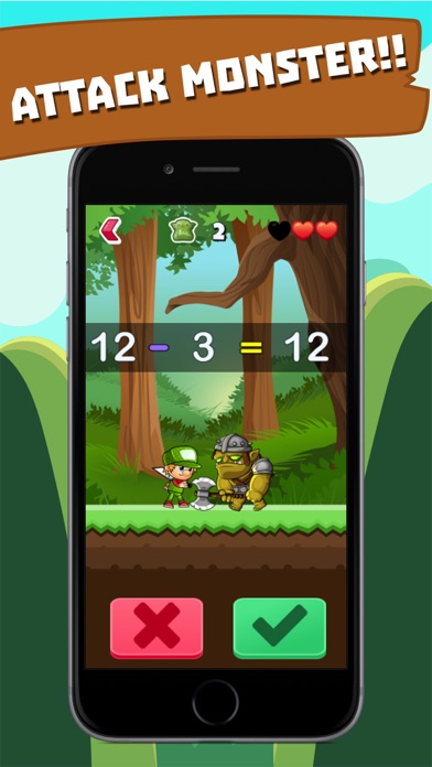 Math Game - Hero vs Monster screenshot 3