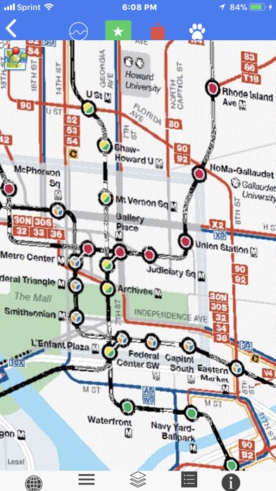 D.C. Scaled Subway Map Offline screenshot 4
