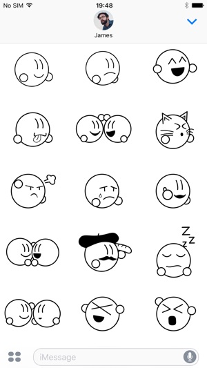 Chubby Mojis - Animated Sticker(圖2)-速報App