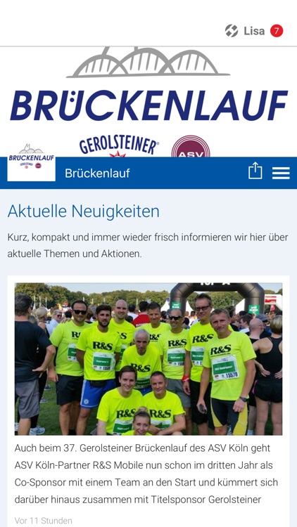 Brückenlauf App