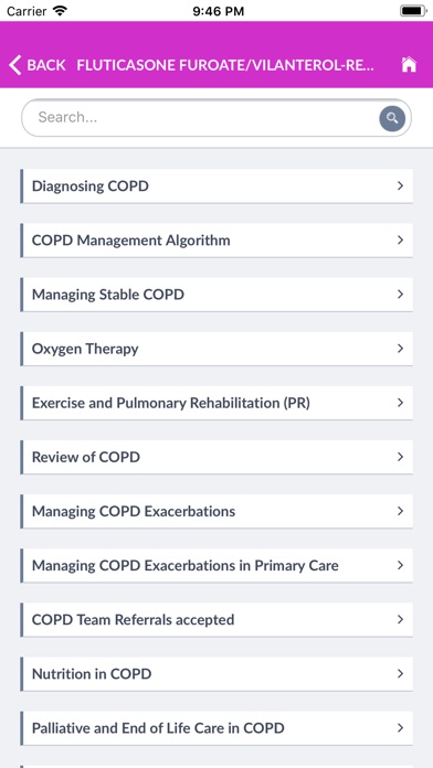 COPD Interactive Guidelines screenshot 3