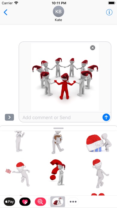 Christmas figure 3D Stickers screenshot 3