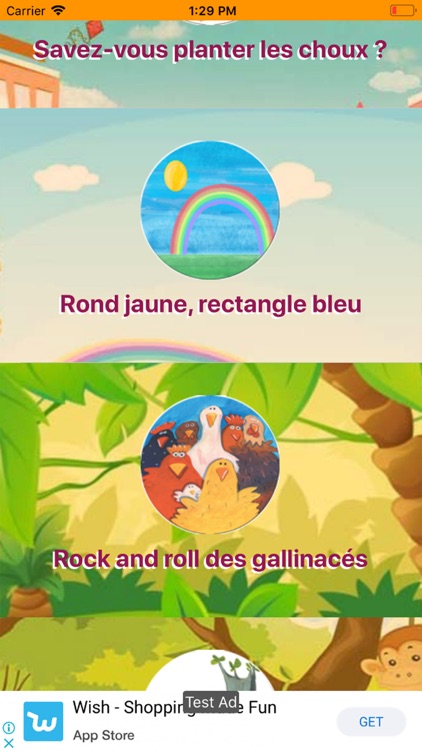 Comptines - chansons