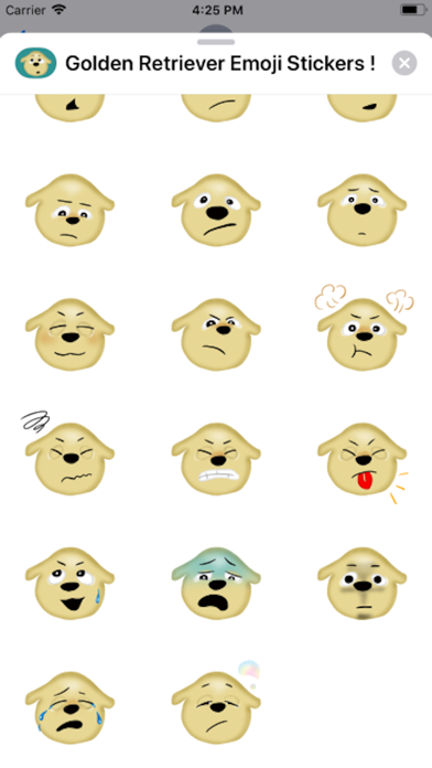 Golden Retriever Emoji Sticker screenshot 4