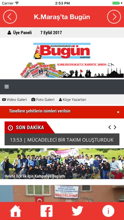 Kahramanmaraş'ta Bugün Gazetesi