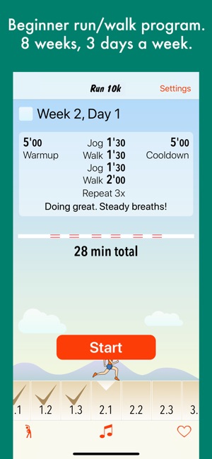 Run 10k - couch to 10k program(圖1)-速報App