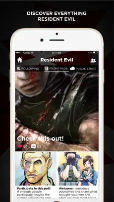Captura de Pantalla 1 Amino for: Resident Evil iphone