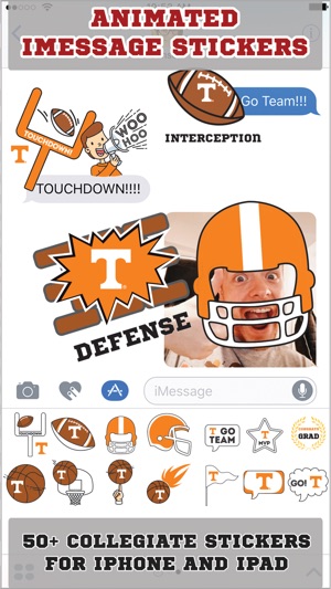 Tennessee Volunteers Animated+Stickers for iMessag(圖1)-速報App