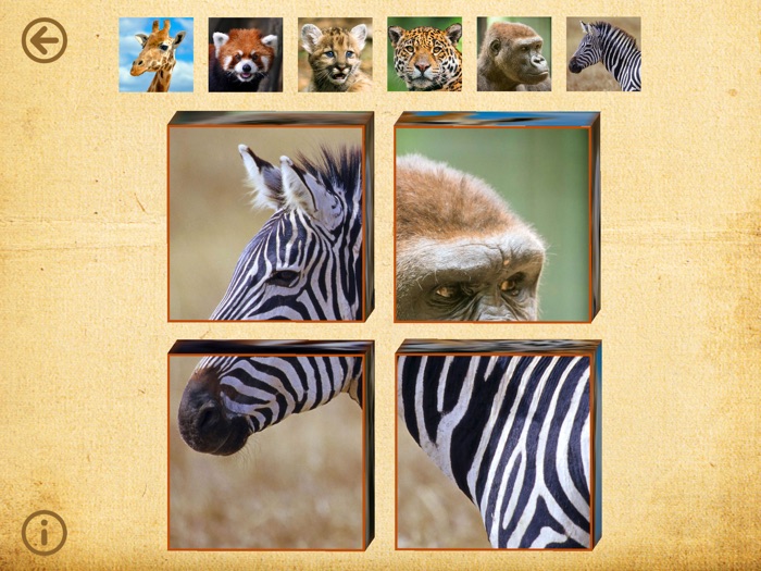 動物パズルゲームのための幼児