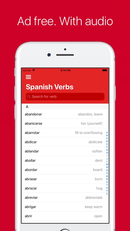 Spanish Verb Conjugator Pro screenshot-0