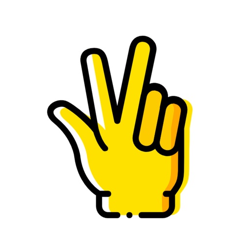 Hand Gesture Stickers by Senga Games, LLC