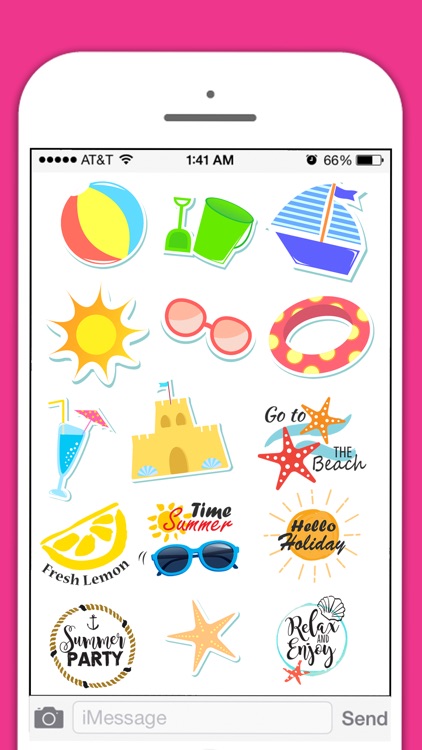 Summer Pool Party Cat & Unicorn Stickers Pack