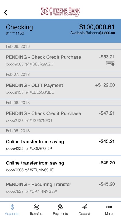Citizens Bank & Trust Co. Mob. screenshot-3