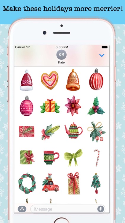 Watercolor Christmas Stickers screenshot-4