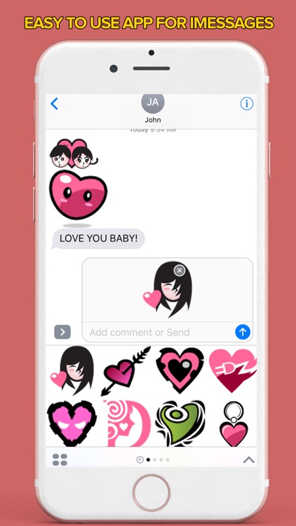 Love Stickers Emojis