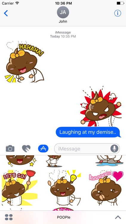 Animated Poopie Funny Stickers