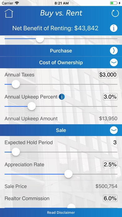 Buy vs. Rent Calculator screenshot 3