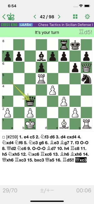 Chess Tactics. Sicilian Def. 1