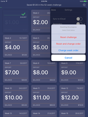 52 Weeks Saving Challenge screenshot 4