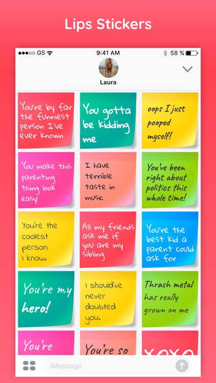 Sticky - Notes & Quotes Text Colorful Sticker Pack