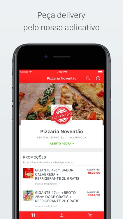 Com entrega gratuita, Pizzaria Dias lança aplicativo de Delivery