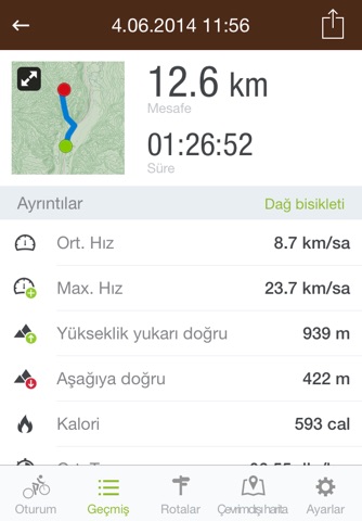 Runtastic Mountain Bike PRO screenshot 2