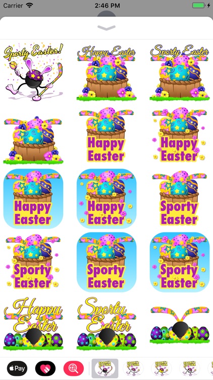 Easter Hockey Stickers