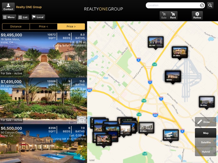 Realty ONE Group - Search Homes for Sale for iPad