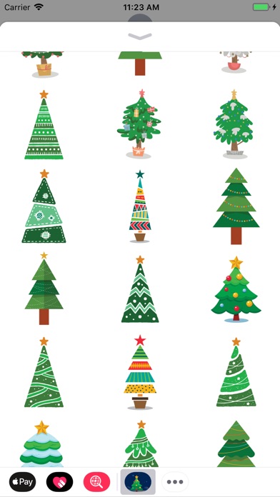 Christmas tree emoji stickers screenshot 3