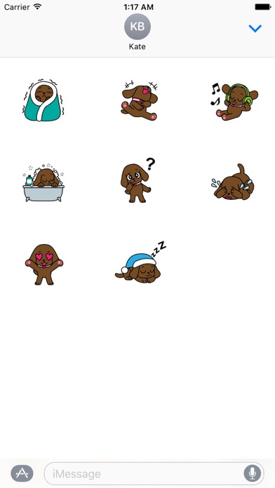 Chocolate Labrador Retriever Dog Sticker screenshot 3