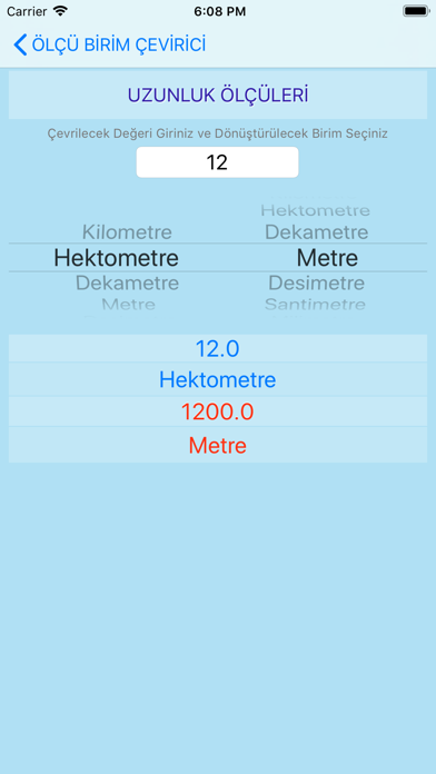 Ölçü Birimleri Çevirici screenshot 2