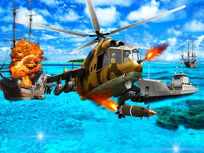 Helicopter Gunship Air Strike