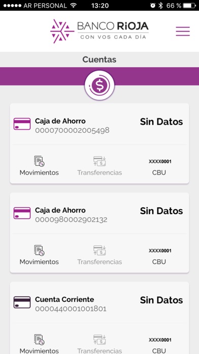 Banco Rioja APP screenshot 3