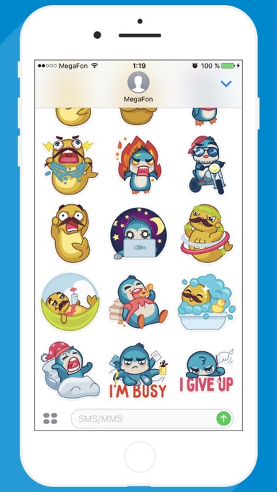Penguin STiK Sticker Pack screenshot 3