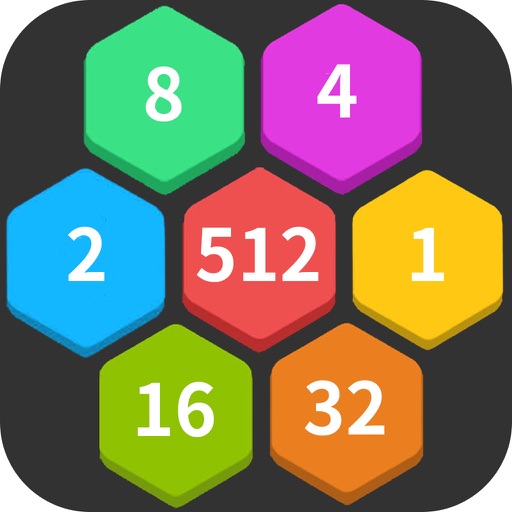 Hexagon 2048-new word fun games