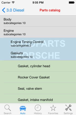 Autoparts for Porsche screenshot 2