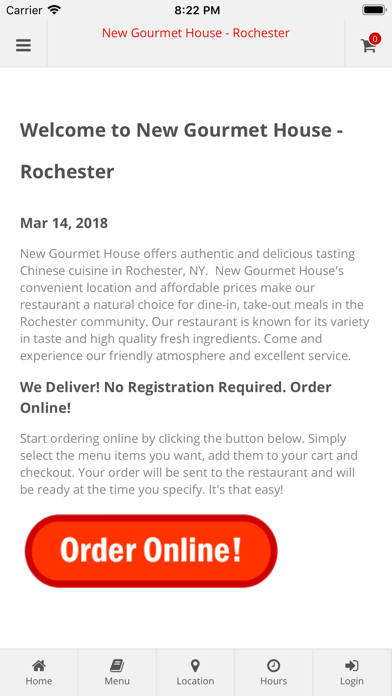 How to cancel & delete New Gourmet House Rochester from iphone & ipad 1