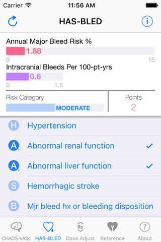 MAQI2 Anticoagulation Toolkit screenshot 2