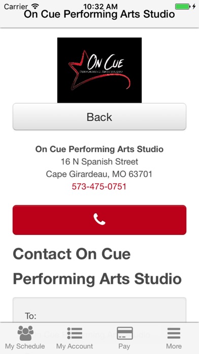 On Cue Performing Arts Studio screenshot 3