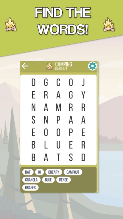 Camping Fun - Word Search