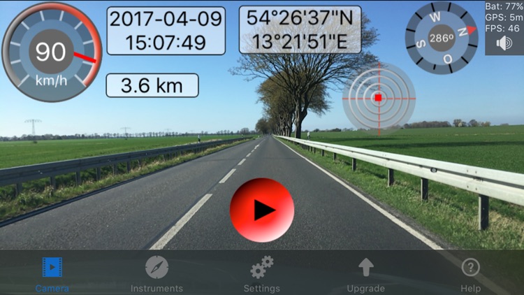 Car Camcorder: HUD Speedometer